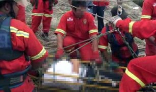 VIDEO: miniván con escolares cae a un abismo en Huarochirí