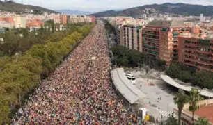 Barcelona: Antiseparatistas marchan tras los disturbios independentistas