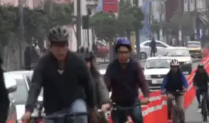 Saludan habilitación de carril exclusivo para ciclistas en Cercado de Lima