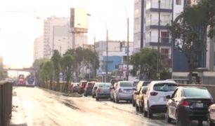 Aniego provocó embotellamiento en avenida Brasil