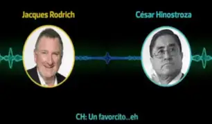 Audio vincula a Cesar Hinostroza con esposo de Cecilia Chacón