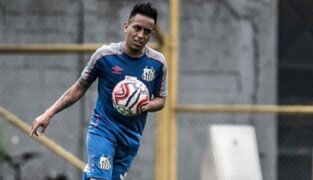 Christian Cueva se reincorporó a entrenamientos de Santos tras ser multado