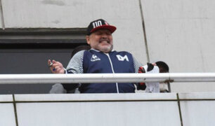 Maradona tuvo emotivo recibimiento de hinchas del Newell’s en Rosario