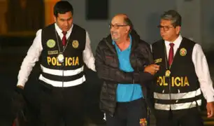Edwin Donayre arribó al Ministerio del Interior tras ser capturado en Puente Piedra