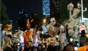 Nueva York: chicos y grandes disfrutaron del desfile de Greenwich Village por Halloween