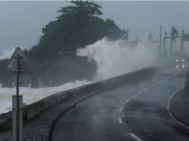 Portugal: huracán Lorenzo deja estragos en islas Azores