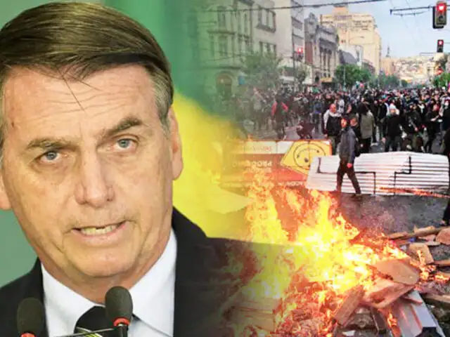 Brasil: Bolsonaro dice que ejercito está listo si hay protestas como las de Chile