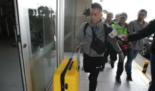 Christian Cueva arribó a Lima en medio de problemas deportivos con Santos