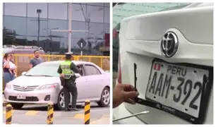 Falsos taxistas con placas adulteradas operaban en Aeropuerto Jorge Chávez