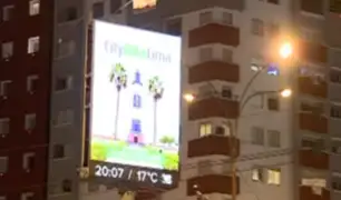 Miraflores: ordenan apagar paneles publicitarios a partir de las 11 p.m.