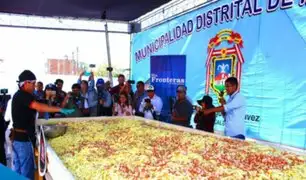 Arequipa: preparan la salchipapa más grande del mundo