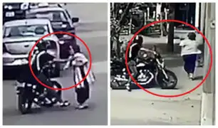 SMP: sujeto arrebata celular a mujer y la persigue en su moto para seguir robándole
