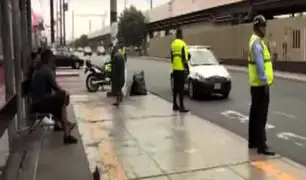Así luce el Óvalo Higuereta a un día de la prohibición del servicio de taxis en moto
