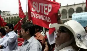 Sutep ratifica paro nacional para este jueves: "Queremos un sueldo digno"