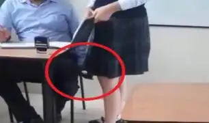 Profesor es captado grabando debajo de las faldas de sus alumnas