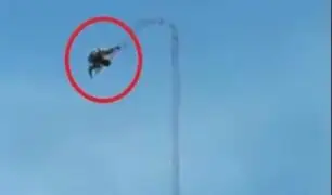 Hombre cae de 58 metros de altura mientras reparaba antena