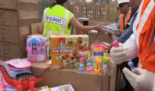 Callao: Sunat decomisó juguetes sin registro sanitario que iban a ser vendidos