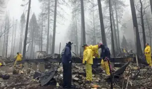 EEUU: caída de lluvias ayudaron a sofocar incendios en California