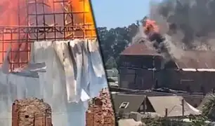Chile: histórica iglesia “San Francisco” quedó destruida por un incendio