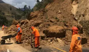 Áncash: deslizamiento de rocas y piedras bloqueó vía de penetración a Huaraz