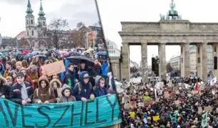 Se registran masivas marchas contra el cambio climático en el mundo