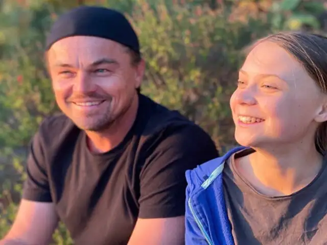 DiCaprio se reunió con Greta Thunberg: “gracias a ella y a los jóvenes activistas soy optimista