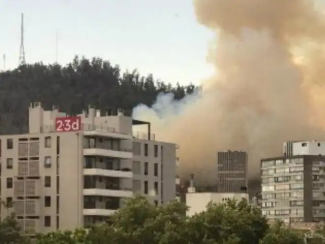 Chile: incendio destruyó 4 hectáreas del cerro San Cristóbal