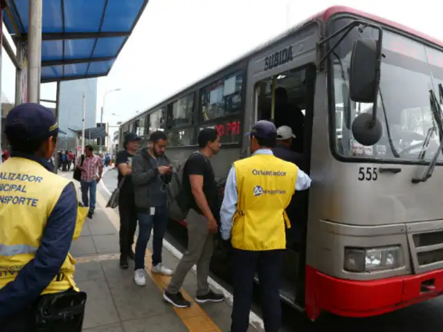 Incrementará fiscalización en corredores viales para evitar transporte informal