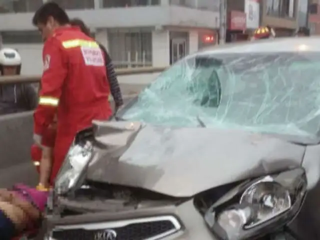 Independencia: nueve heridos graves tras ser arrollados por auto