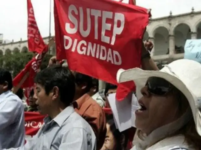 Sutep ratifica paro nacional para este jueves: "Queremos un sueldo digno"