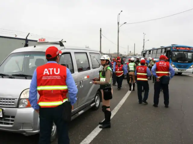 ATU: más de 150 vehículos fueron intervenidos en operativo contra informalidad