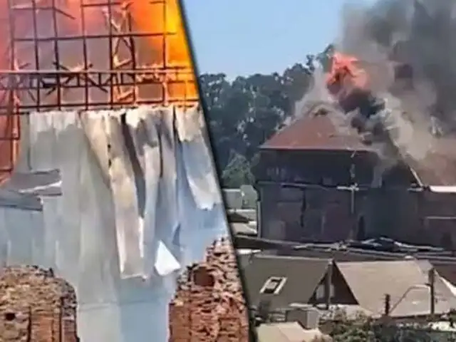 Chile: histórica iglesia “San Francisco” quedó destruida por un incendio