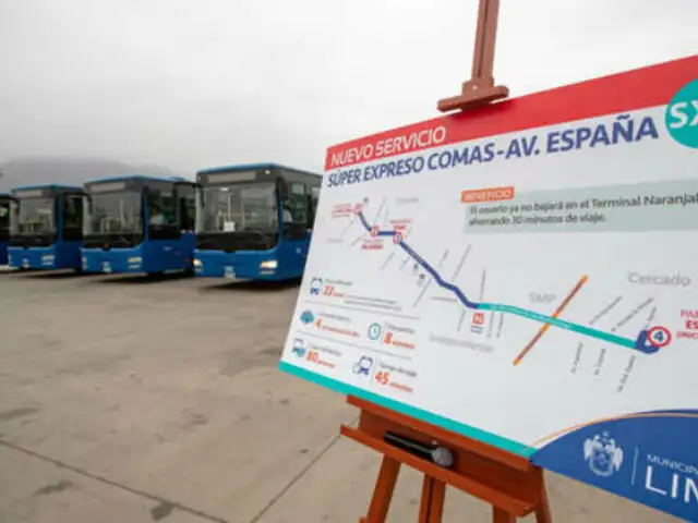 Servicio “Súper expreso” del Metropolitano unirá Comas con avenida España