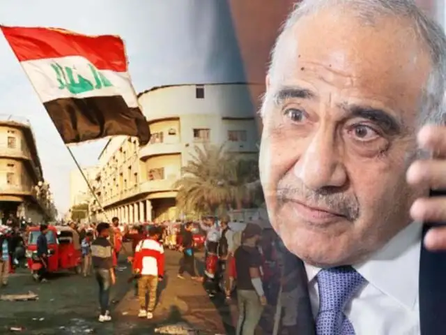 Primer ministro de Irak anuncia su dimisión tras dos meses de protestas