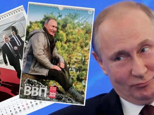 Rusia: se pone a la venta el calendario de Vladimir Putin para 2020