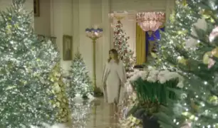 EEUU: Melania Trump reveló nueva decoración navideña de la Casa Blanca