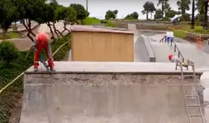 Miraflores: inician trabajos de mantenimiento en parque de skate