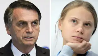 Presidente brasileño Jair Bolsonaro llama ‘mocosa’ a Greta Thunberg