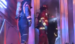 Amago de incendio en edificio comercial causó alerta en San Borja