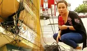 “Bomba de tiempo”: malas instalaciones de cables ponen en peligro al ciudadano en Lima