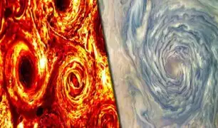 Nasa revela imágenes de un “aro del infierno” hallado en Júpiter