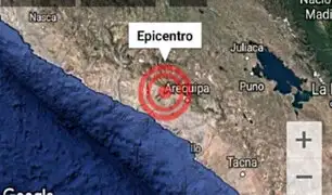 Sismo de magnitud 3.6 remeció Arequipa esta tarde