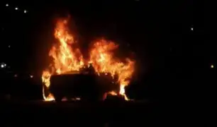 Pueblo Libre: auto ardió en llamas en plena avenida Brasil