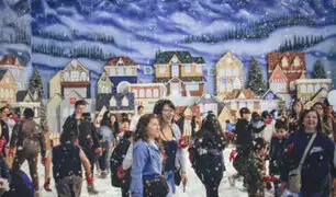 SJM: ‘Villa de la Navidad’ recibe con nieve real a sus visitantes