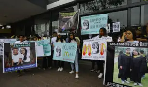 Tragedia en McDonald’s: realizan plantón en Miraflores por muerte de dos jóvenes