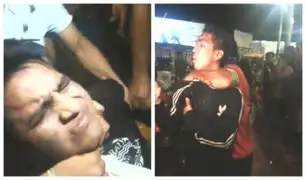 Iquitos: presuntos sujetos golpeados habrían robado cartera a joven