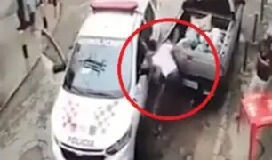 Capturan a ladrón tras apretarlo entre dos vehículos en Brasil