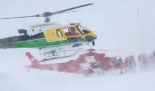 Suiza: dos personas resultaron heridas tras avalancha