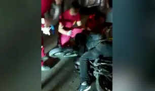 SMP: motociclista muere tras ser aplastado por dos buses