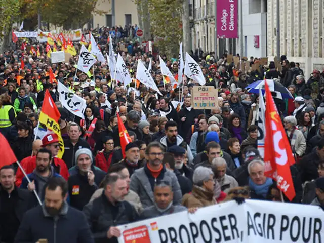 Francia: miles de personas acatan huelga contra reforma de pensiones
